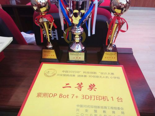 中国3d打印"科技创新"设计大赛兴安盟挑战赛中葛根庙中心小学"新时代
